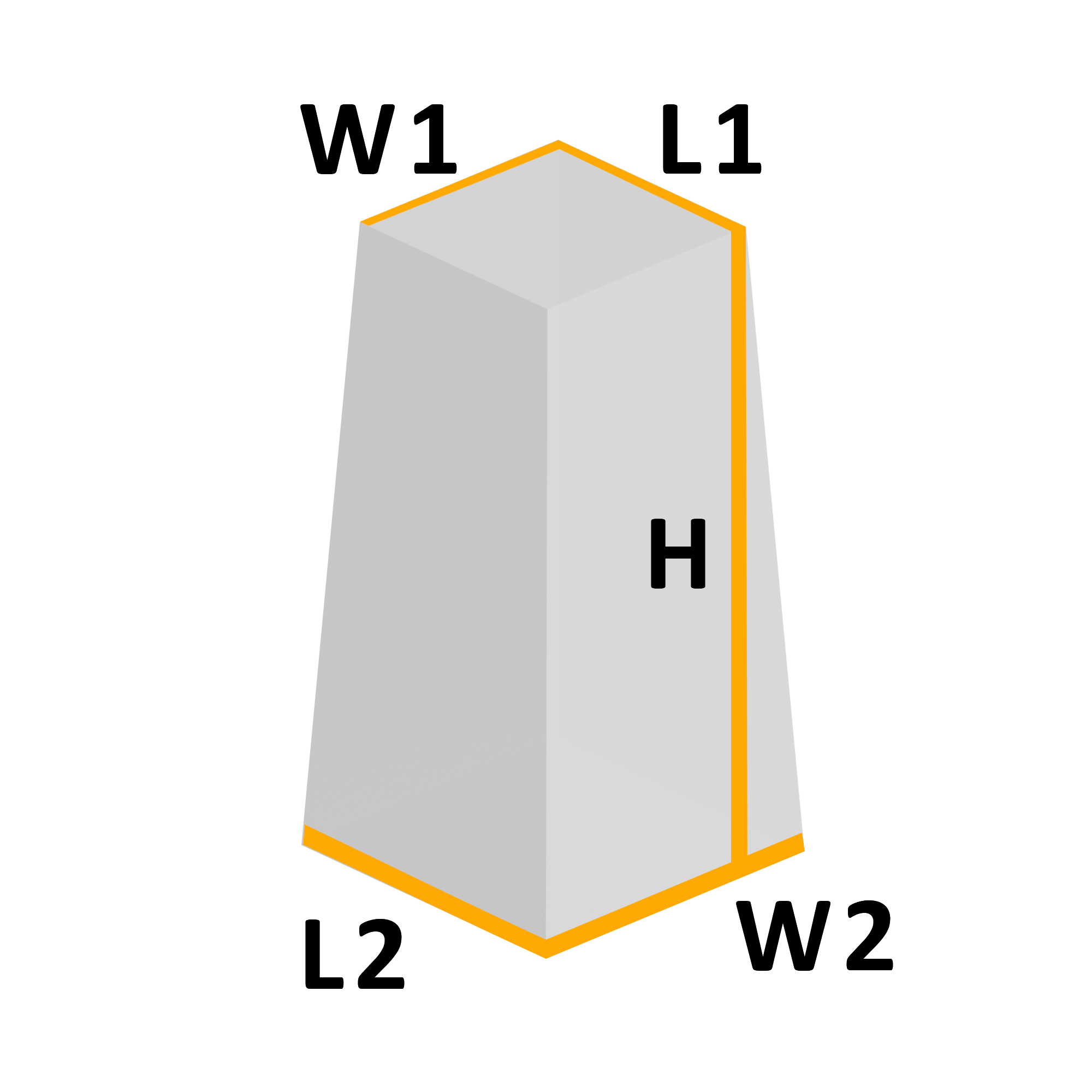 Custom Tapered Rectangle